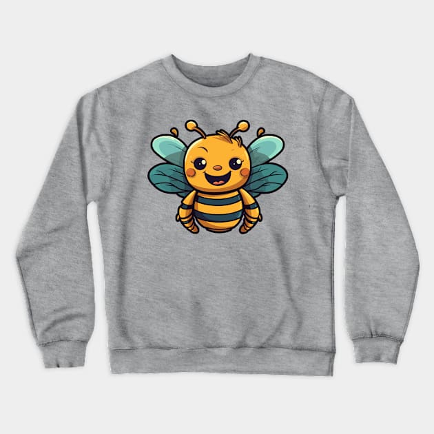 Bee happy Crewneck Sweatshirt by JORDYGRAPH